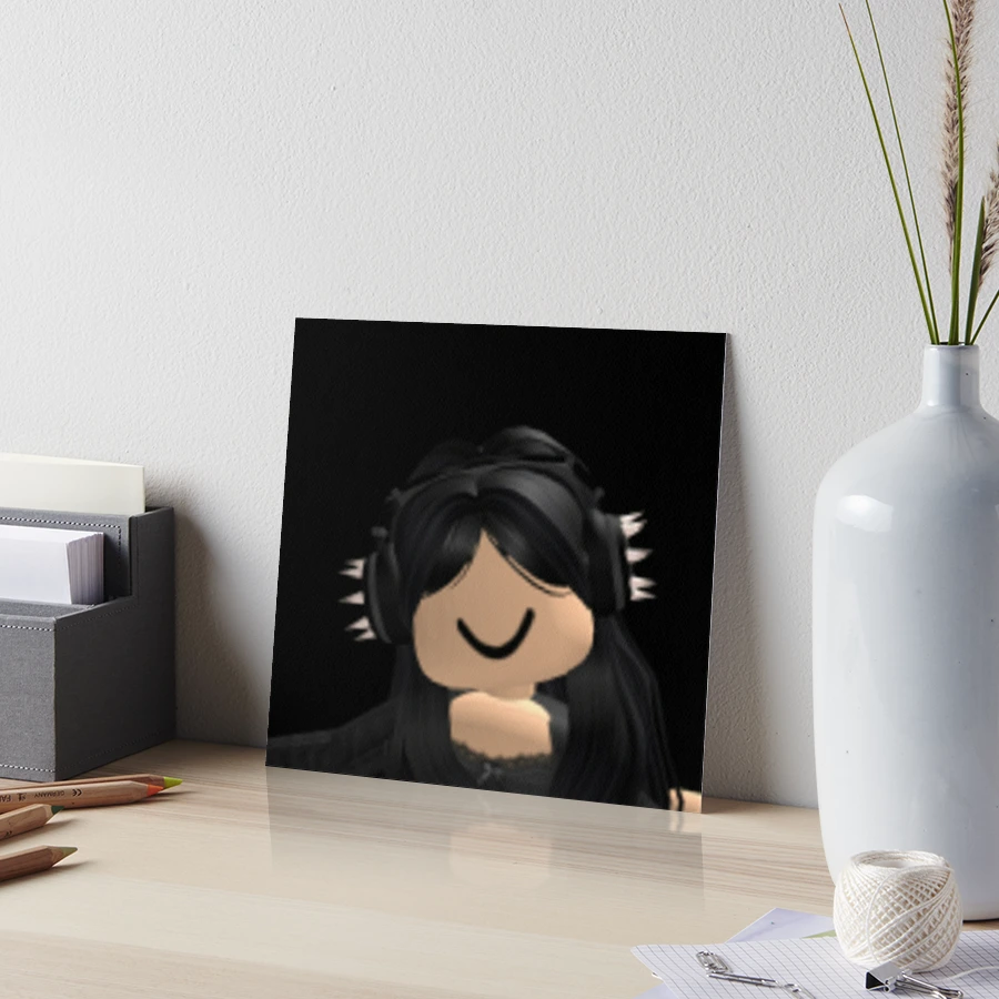 Kat's Roblox Avatar Official Merch! (Black) | Art Board Print