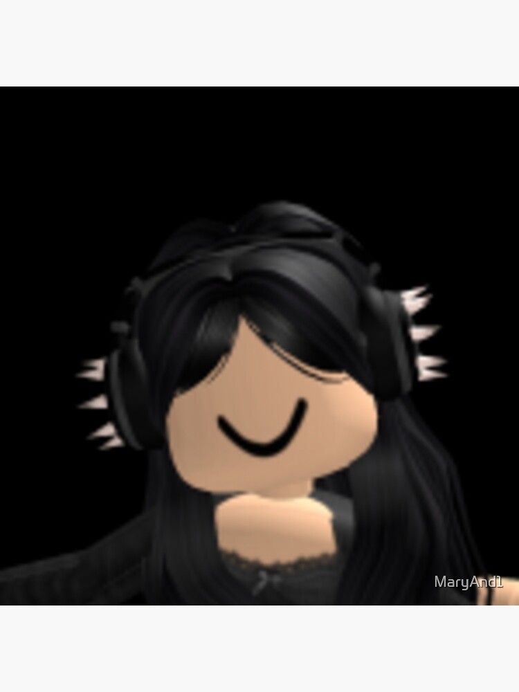 Cute roblox character~!  Black hair roblox, Profile picture for girls,  Roblox pictures