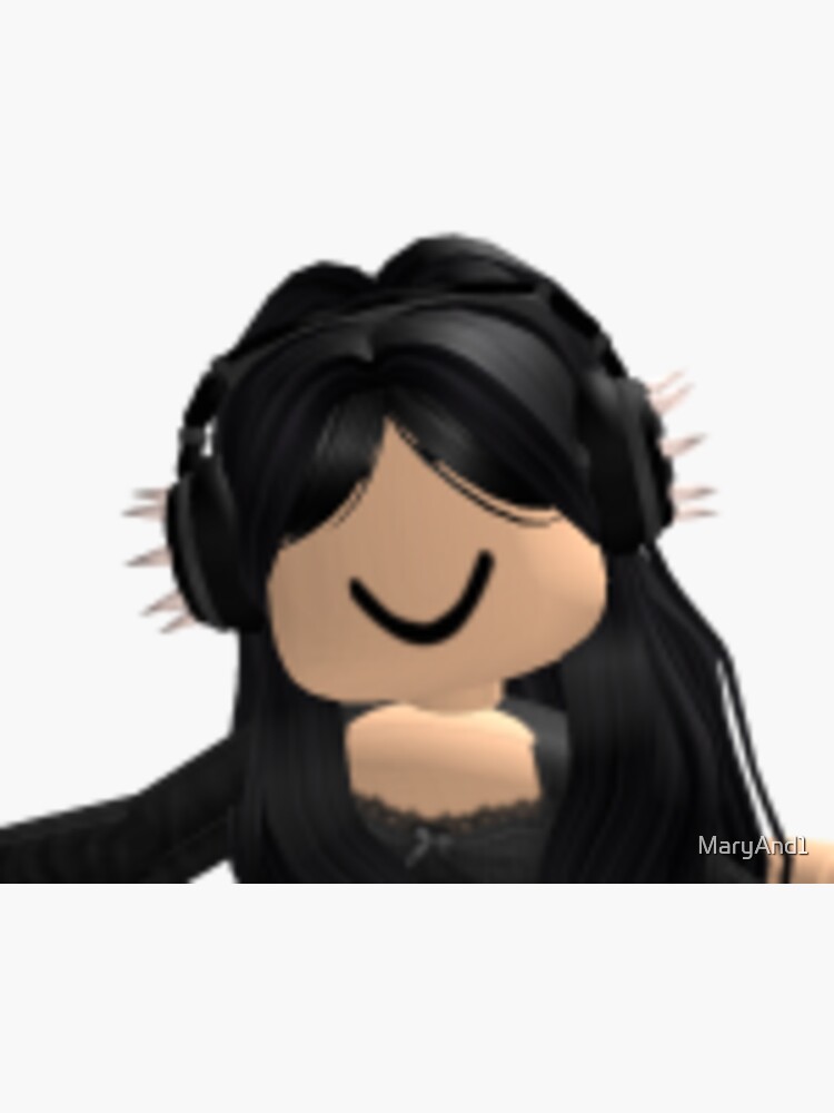 Cute roblox character~!  Black hair roblox, Profile picture for girls,  Roblox pictures