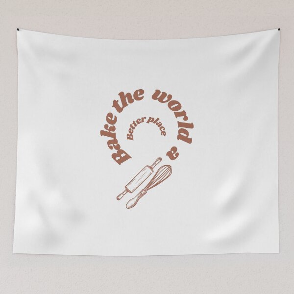 Item preview,   Bake the world a better place designed and sold by Speckledfrog.
