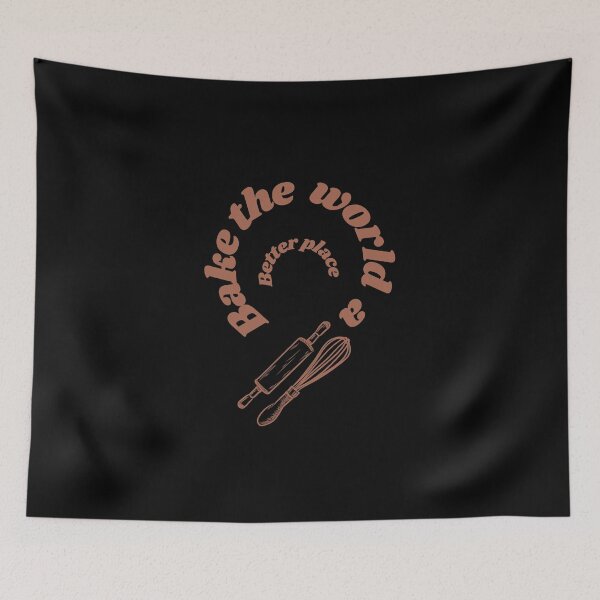 Item preview, Bake the world a better place designed and sold by Speckledfrog.