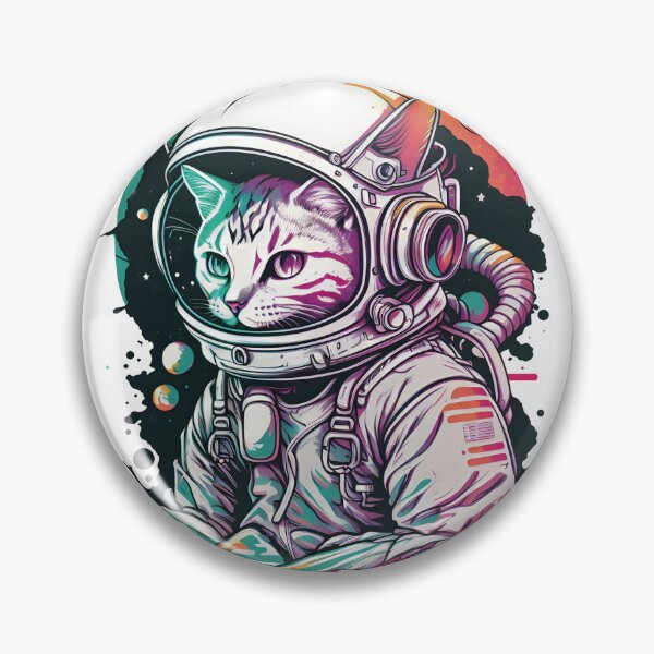 Item preview, astronaut cat designed and sold by mrfelpu.