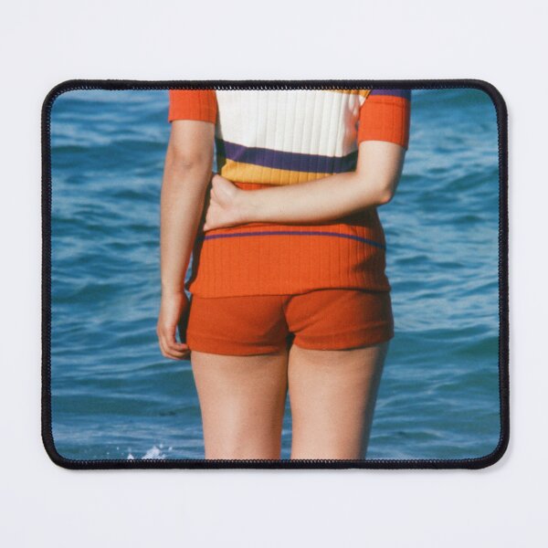 Item preview, 1960s - Posterior view of a lady in shorts at a beach, synthetic fabric designed and sold by thatwaslife.