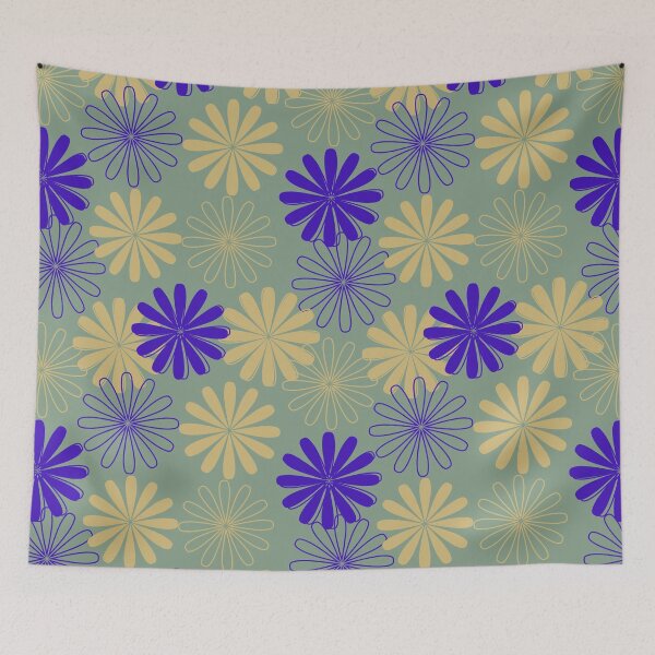 Item preview, Minimalist Daisies Floral Surface Pattern designed and sold by PBJArt.
