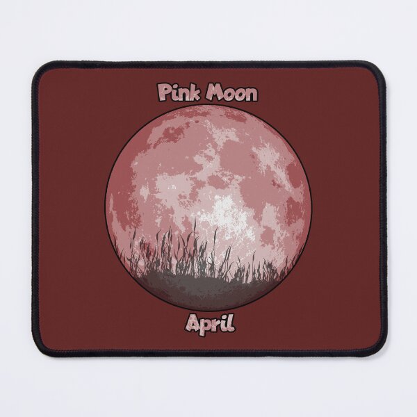 Artikelvorschau, Rosafarbener Vollmond (April) entworfen und verkauft von SolidEarthArt.