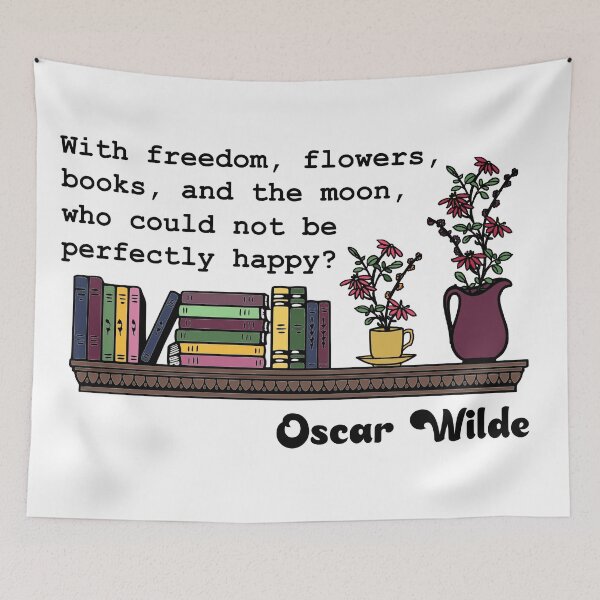 Item preview, Freedom, Flowers, Books - Oscar Wilde designed and sold by irishorbust.