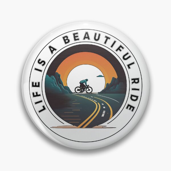 Item preview, Life Is a Beautiful Ride - A Cycling Design designed and sold by Mindful-Designs.