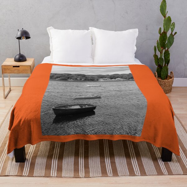 Item preview, Little boats at Darney Pier black and white designed and sold by eddiebarronshop.