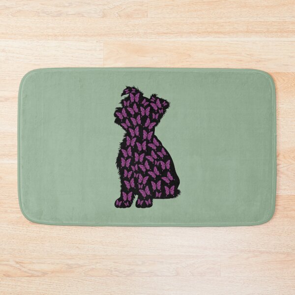 Item preview, Yorkshire Terrier Dog Silhouette with Butterflies designed and sold by SeasonalDogs.