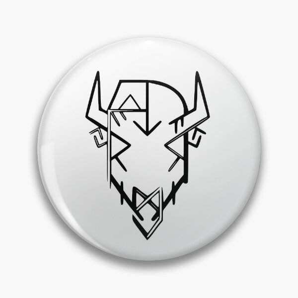 Item preview, American Buffalo Head - Runic Bison head designed and sold by Hunterbone.