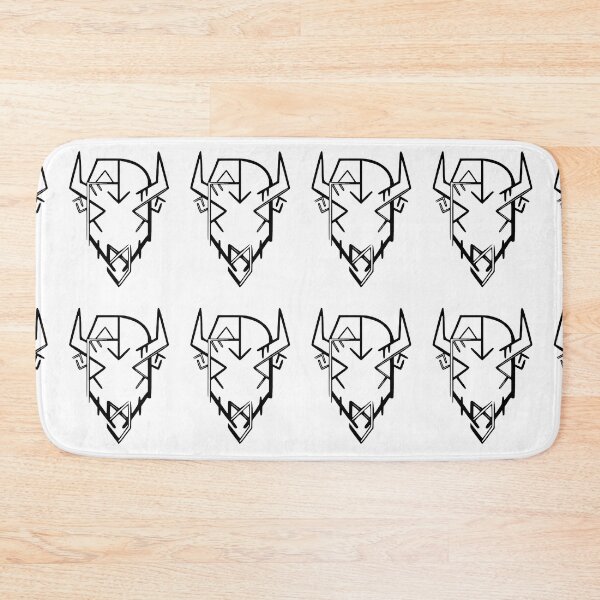 Item preview, American Buffalo Head - Runic Bison head designed and sold by Hunterbone.