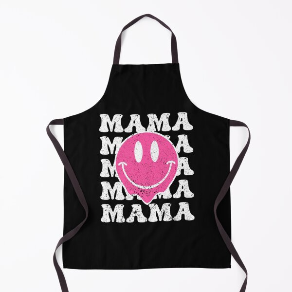 Item preview, Retro Hot Pink Happy Mama Smiley Face designed and sold by teeteeworld.