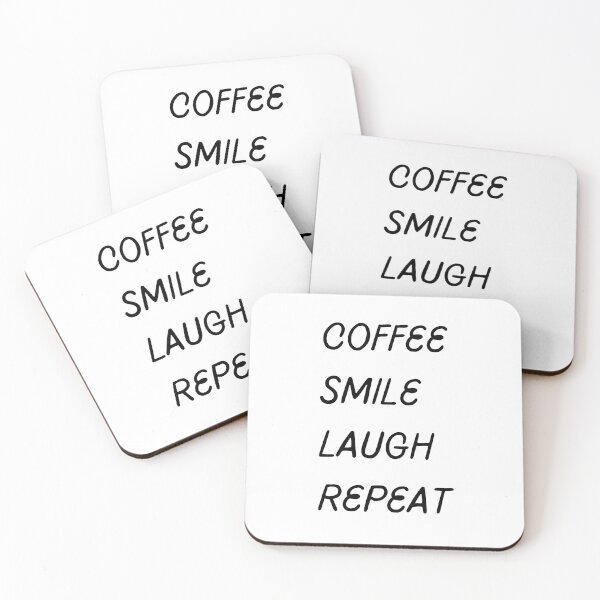 Item preview, Coffee smile laugh repeat designed and sold by Ivory  Craft.