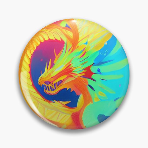 Item preview, Colorful Hippie Popculture Beautiful Dragon  designed and sold by ShopSunday.