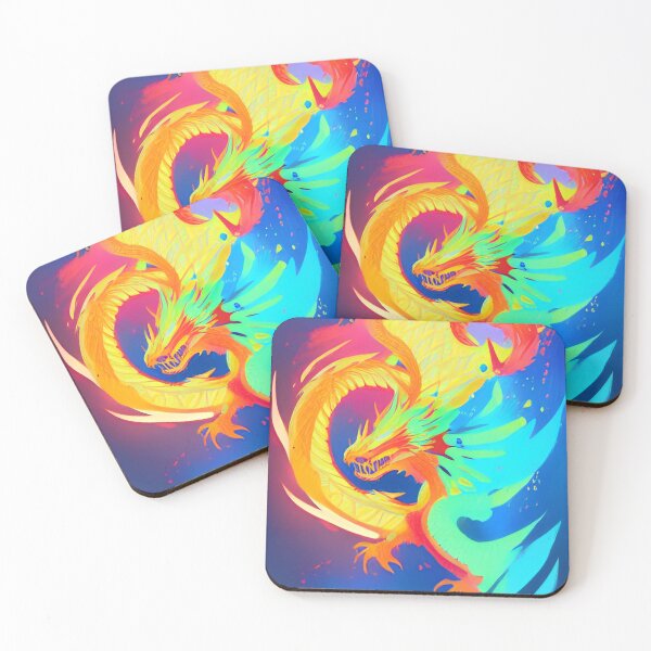 Item preview, Colorful Hippie Popculture Beautiful Dragon  designed and sold by ShopSunday.