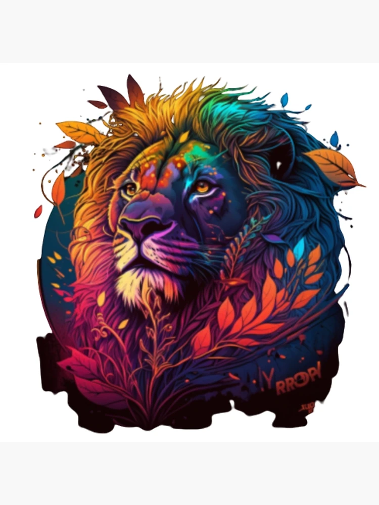 Roaring Majesty, Lion in Smoke Explosion T-Shirt Design Art Print for  Sale by DanyelShirt