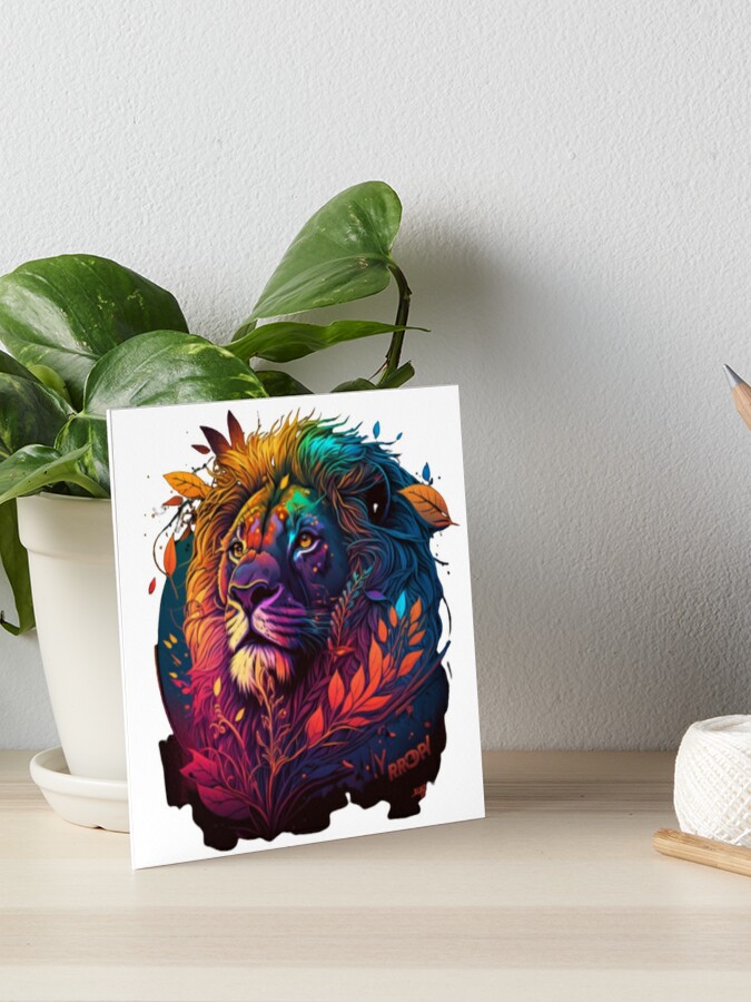 Roaring Majesty, Lion in Smoke Explosion T-Shirt Design Art Print for  Sale by DanyelShirt