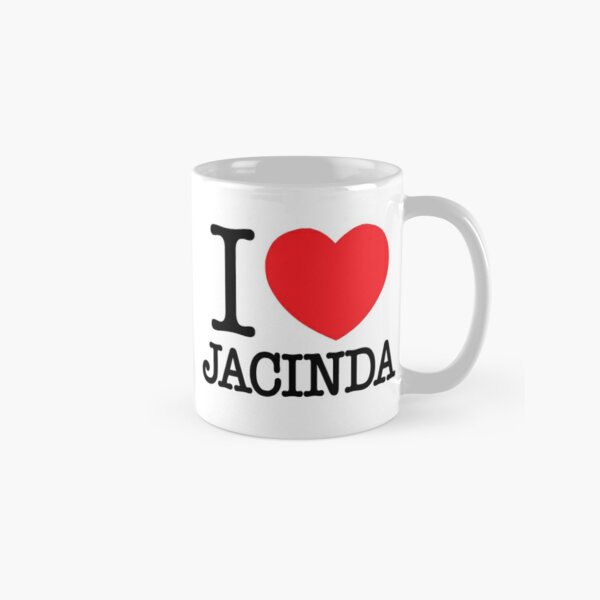 I heart Jacinda Ardern black white New Zealand Prime Minister Kiwi I love NY style Classic Mug