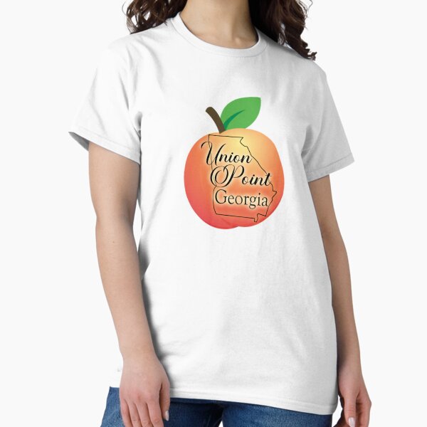 Union Point Outline on Peach Classic T-Shirt