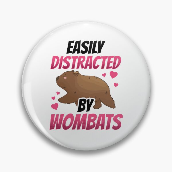 Item preview, Wombat easily distracted Australia marsupial designed and sold by madgrfx.