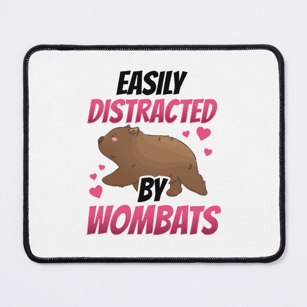 Item preview, Wombat easily distracted Australia marsupial designed and sold by madgrfx.