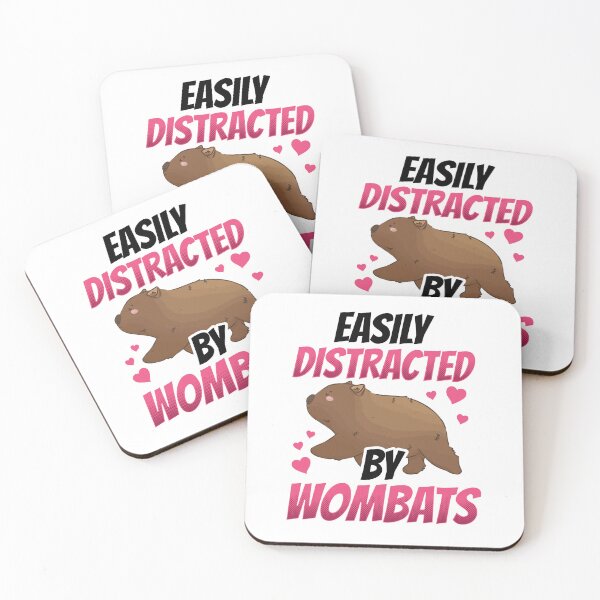 Item preview, Wombat easily distracted Australia marsupial designed and sold by madgrfx.