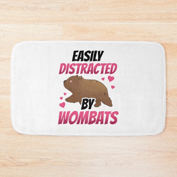 Item preview, Wombat easily distracted Australia marsupial designed and sold by madgrfx.