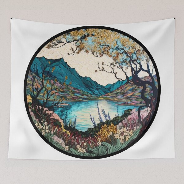Item preview, Tranquil Mountain Lake Landscape designed and sold by NatureImprimer.