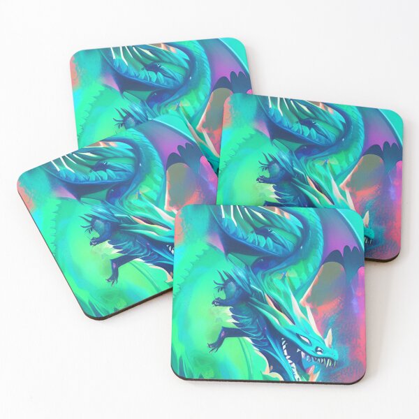 Item preview, Colorful Hippie Popculture Popart Trippy Dragon  designed and sold by ShopSunday.
