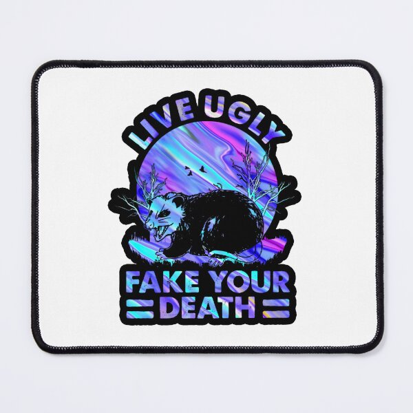 Item preview, Holo Opossum Live U G L Y Fake Your D E A T H Summer Trendy black designed and sold by robinphr8l.