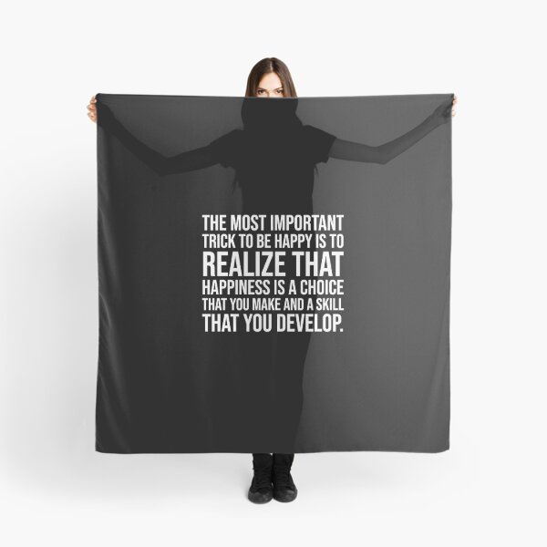 Item preview, The most important trick to be happy is to realize that happiness is a choice that you make and a skill that you develop. designed and sold by mikeldabbah.