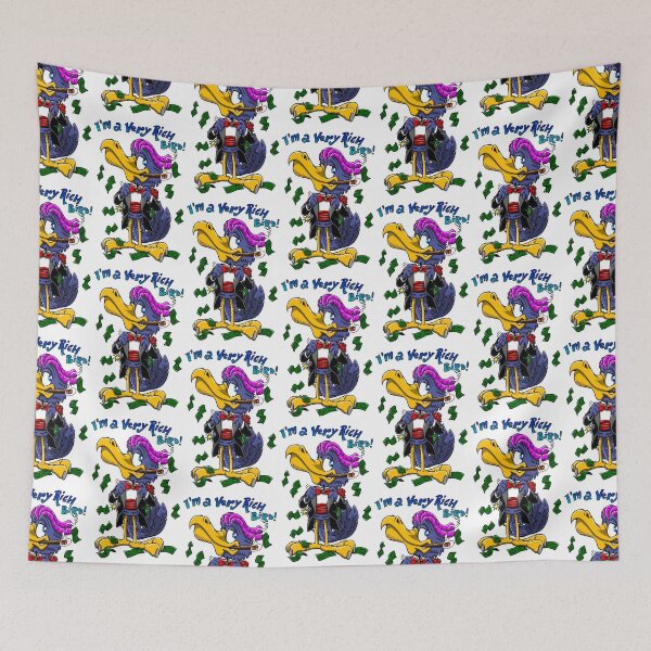 Item preview, "I'm a very rich bird!" designed and sold by Daniele De Crescenzo.
