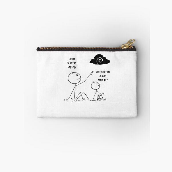 Item preview, Official Linux Servers Mostly Dad What Are Clouds Made Of Black white designed and sold by tijamieff.