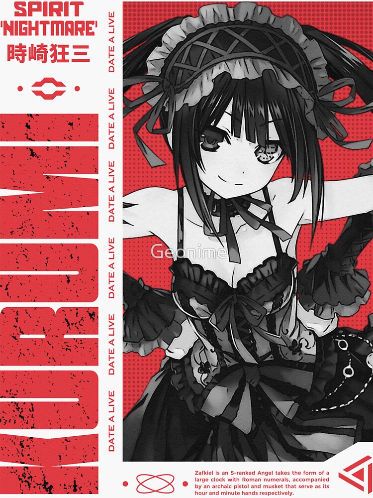 Kurumi Tokisaki - Date A Live v.3 color version Sticker for Sale by  Geonime