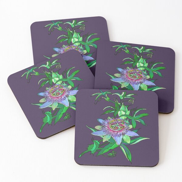 Item preview, Passion Flower Blossom Black Outline Vector Art designed and sold by taiche.