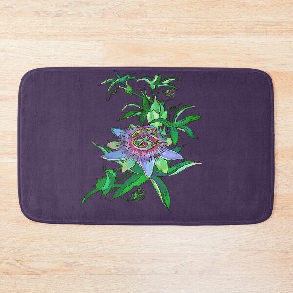 Item preview, Passion Flower Blossom Black Outline Vector Art designed and sold by taiche.