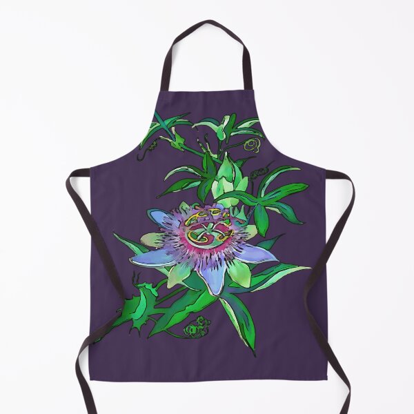 Item preview, Passion Flower Blossom Black Outline Vector Art designed and sold by taiche.