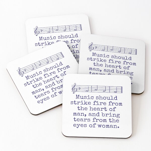 Item preview, Music Should Strike Fire From The Heart - Music Quote  designed and sold by CrankyOldDude.