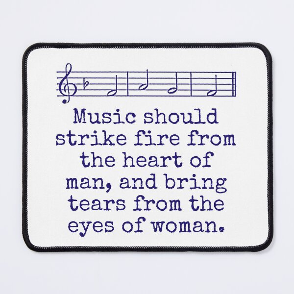 Item preview, Music Should Strike Fire From The Heart - Music Quote  designed and sold by CrankyOldDude.