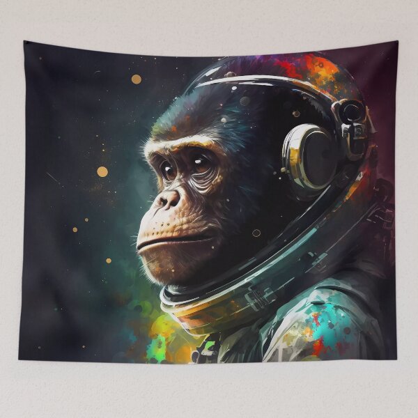 Item preview, Abstract Monkey Astronaunt designed and sold by Esoteric Designs.