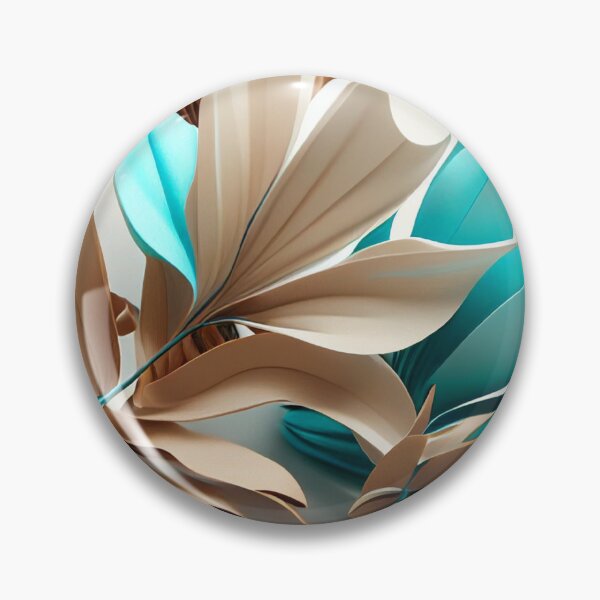 Item preview, Beige and Light Blue Long Petals with long Branches designed and sold by Cute-Jory-Store.