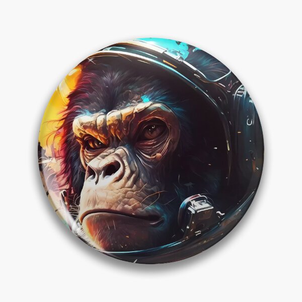 Aperçu de l'œuvre Abstract Space Chimp créée et vendue par Esoteric Designs.