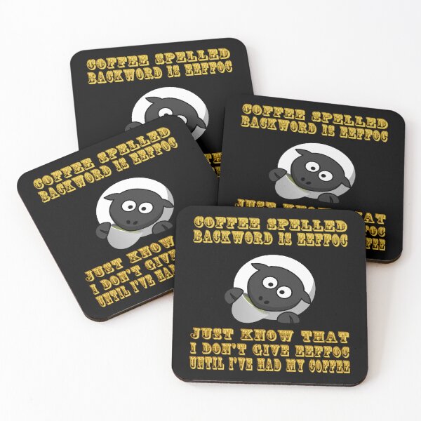 Item preview, Coffee spelled backword is eeffoc designed and sold by hcarts.