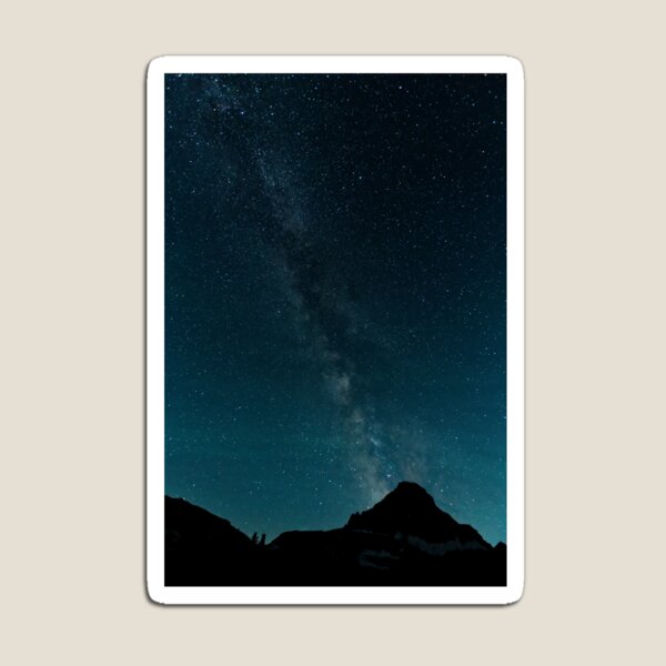 Night sky in Glacier National Park Magnet