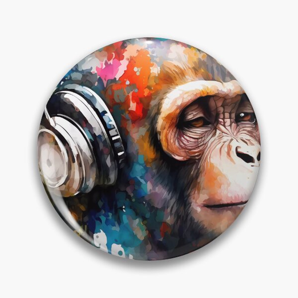 Aperçu de l'œuvre Abstract Music Chimp créée et vendue par Esoteric Designs.