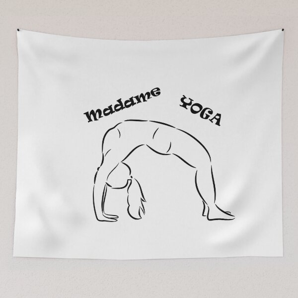 Item preview, Urdhva Dhanurasana Wheel Pose or Upward-Facing Bow Pose Madame Yoga designed and sold by Laurentlartiste.