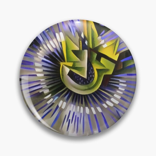 Item preview, Passiflora Passion Flower In Geometric Art Style designed and sold by taiche.