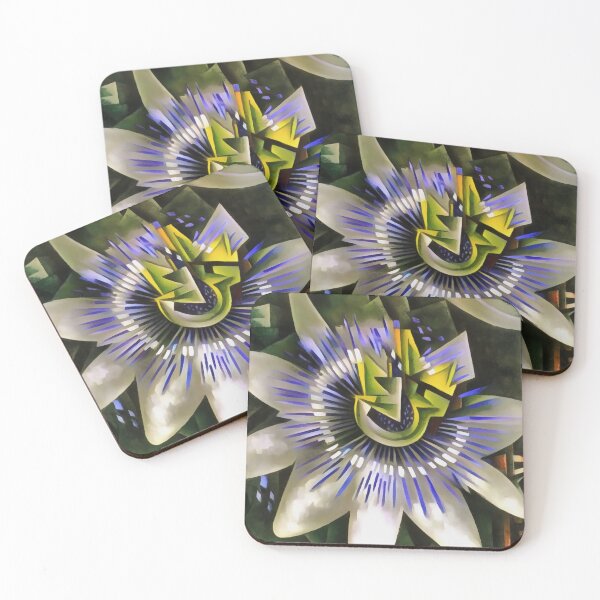 Item preview, Passiflora Passion Flower In Geometric Art Style designed and sold by taiche.