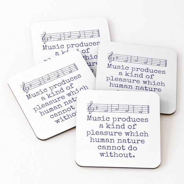 Item preview, Music Produces A Kind Of Pleasure - Music Quote  designed and sold by CrankyOldDude.