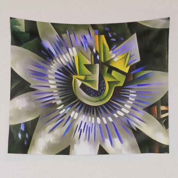 Item preview, Passiflora Passion Flower In Geometric Art Style designed and sold by taiche.